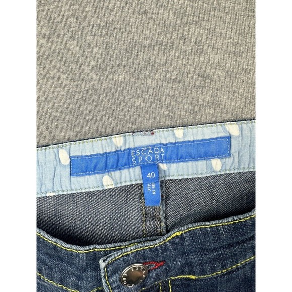 Escada Sport  Vintage Capri High‎ Waist Jeans size EU 40 Made In Italy - Picture 2 of 6